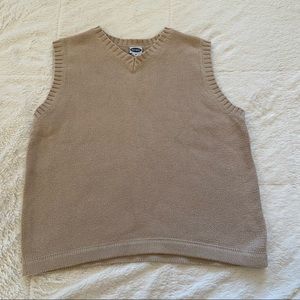 Vintage Old Navy Tan Sweater Vest